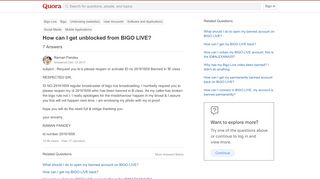 
                            2. How to get unblocked from BIGO LIVE - Quora