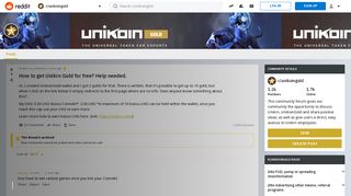 
                            7. How to get Unikrn Gold for free? Help needed. : unikoingold - Reddit