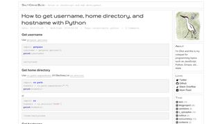 
                            4. How to get username, home directory, and hostname with Python ...