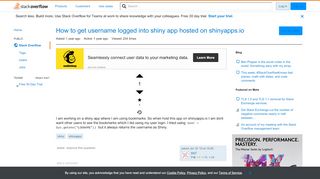 
                            9. How to get username logged into shiny app hosted on shinyapps.io ...