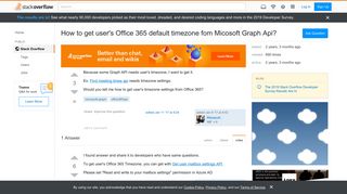
                            10. How to get user's Office 365 default timezone fom Micosoft Graph ...
