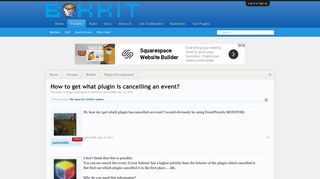 
                            7. How to get what plugin is cancelling an event? | Bukkit Forums