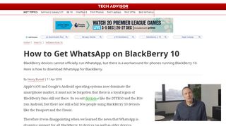 
                            3. How to Get WhatsApp on BlackBerry 10 - Tech Advisor