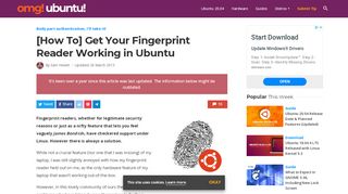 
                            5. [How To] Get Your Fingerprint Reader Working in Ubuntu - OMG ...