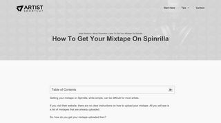 
                            12. How To Get Your Mixtape On Spinrilla | Artist Shortcut