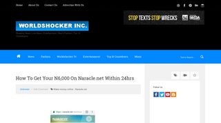 
                            11. How To Get Your N6,000 On Naracle.net Within 24hrs ...
