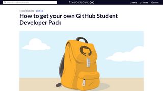 
                            11. How to get your own GitHub Student Developer Pack ...