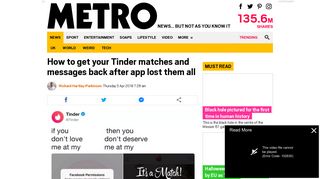 
                            7. How to get your Tinder matches and messages back after app lost ...