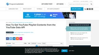 
                            13. How To Get YouTube Playlist Contents from the YouTube Data API ...