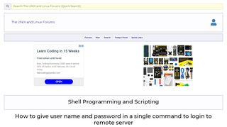 
                            6. How to give user name and password in a single command to login to ...