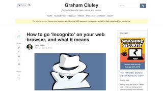 
                            7. How to go 'Incognito' on your web browser, and what it means