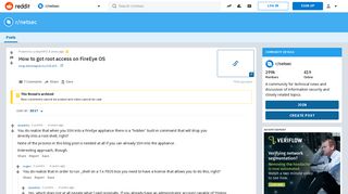 
                            6. How to got root access on FireEye OS : netsec - Reddit