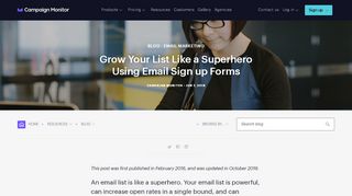 
                            13. How to Grow Your Email List with a Sign Up Form | Campaign Monitor ...