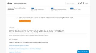 
                            2. How To Guides: Accessing VDI-in-a-Box Desktops - Support & Services