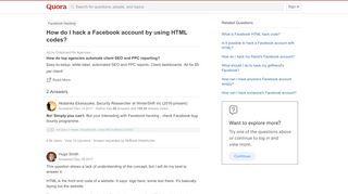 
                            5. How to hack a Facebook account by using HTML codes - Quora