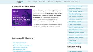 
                            7. How to Hack a Web Server - Guru99