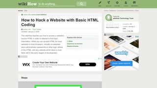 
                            3. How to Hack a Website with Basic HTML Coding: 9 Steps