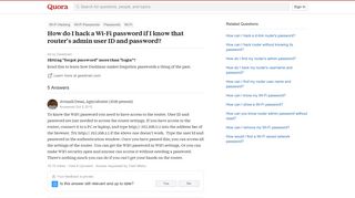 
                            11. How to hack a Wi-Fi password if I know that router's admin user ID ...