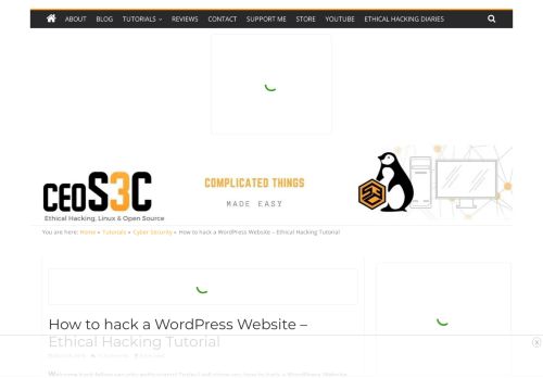 
                            8. How to hack a Wordpress Website - Ceos3c
