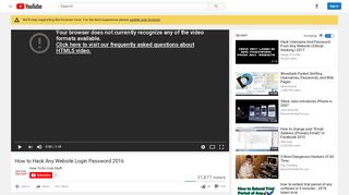 
                            3. How to Hack Any Website Login Password 2016 - YouTube