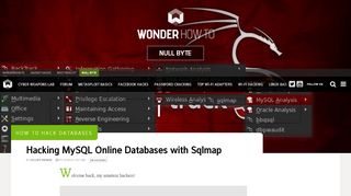 
                            5. How to Hack Databases: Hacking MySQL Online Databases with ...