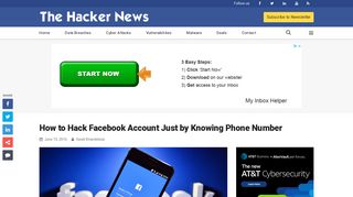 
                            11. How to Hack Facebook Account Just by Knowing Phone Number