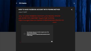 
                            13. HOW TO HACK FACEBOOK ACCOUNT WITH PISHING METHOD