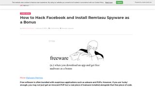 
                            13. How to Hack Facebook and Install Remtasu Spyware as a Bonus ...