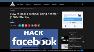
                            13. How to Hack Facebook using Anamor [100% Effective] - Hacking ...