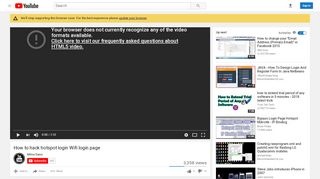 
                            2. How to hack hotspot login Wifi login page - YouTube
