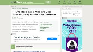 
                            9. How to Hack Into a Windows User Account Using the Net User ...