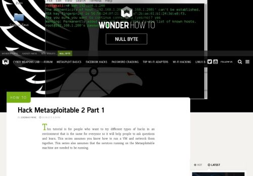 
                            4. How to Hack Metasploitable 2 Part 1 « Null Byte :: WonderHowTo