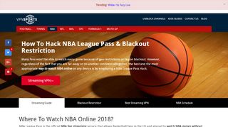
                            7. How To Hack NBA League Pass & Blackout Restriction | VPNSports