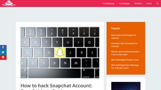 
                            10. How to hack Snapchat Account: Best Guide to Beginner - Opentechinfo