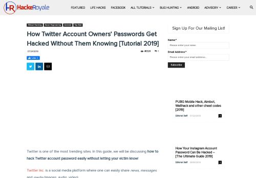 
                            6. How To Hack Twitter Account Password Without Them Knowing ...