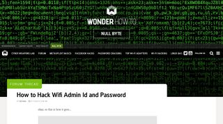 
                            6. How to Hack Wifi Admin Id and Password « Null Byte :: WonderHowTo