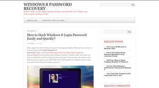 
                            4. How to Hack Windows 8 Login Password Easily and Quickly ...