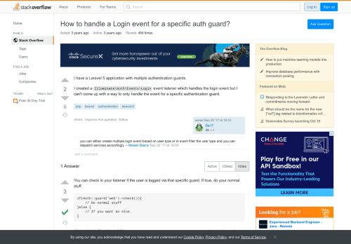 
                            9. How to handle a Login event for a specific auth guard? - Stack ...