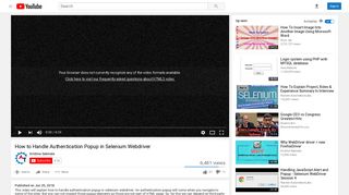 
                            8. How to Handle Authentication Popup in Selenium Webdriver - YouTube