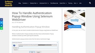 
                            11. How To Handle Authentication Popup Window Using Selenium ...