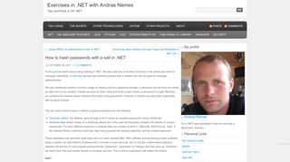 
                            3. How to hash passwords with a salt in .NET | Exercises in .NET with ...