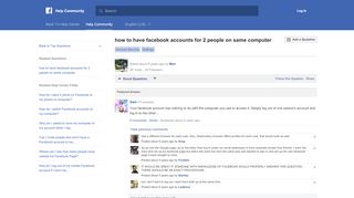 
                            4. how to have facebook accounts for 2 people on same computer ...