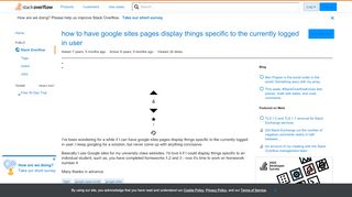 
                            10. how to have google sites pages display things specific to the ...
