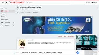 
                            7. How to have speedfan run at startup? - [Solved] - Windows 7 - Tom ...