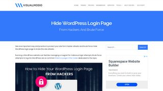 
                            9. How To Hide WordPress Login Page From Hackers - Visualmodo