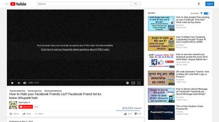 
                            11. How to Hide your Facebook Friends List? Facebook Friend ... - YouTube