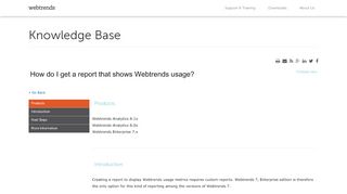
                            6. How To: How do I get a report that shows Webtrends usage?