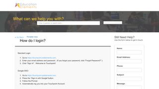 
                            6. How To: How do I login?