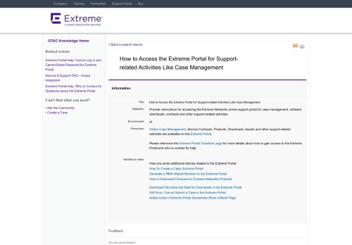 
                            6. How To: How to Access the Extreme Portal for Support-related ...