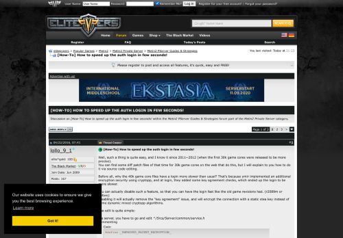 
                            2. [How-To] How to speed up the auth login in few seconds! - ElitePvPers